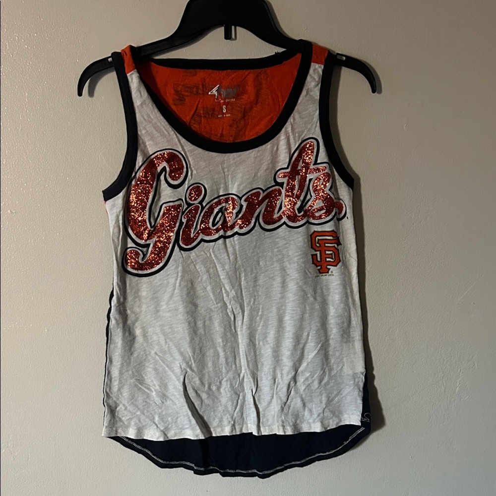 Giants Women's Tank Top - White and Black